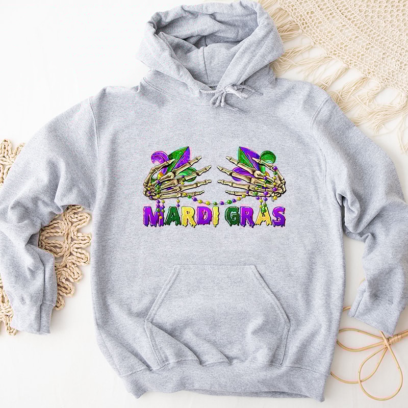 2Retro Mardi Gras Skeleton Hand Graphic Hoodies.jpg
