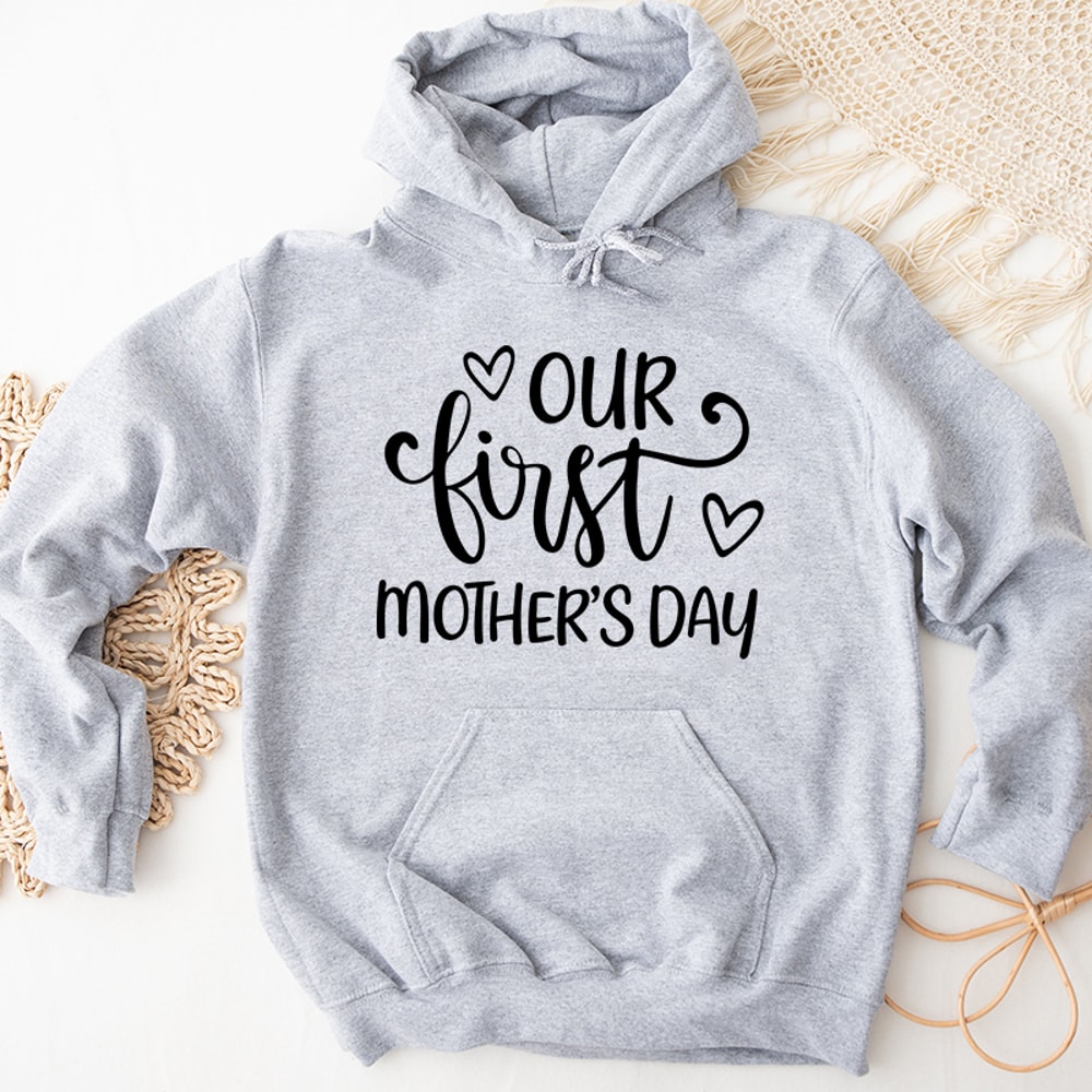 2Retro Our First Mothers Day Graphic Hoodies.jpg