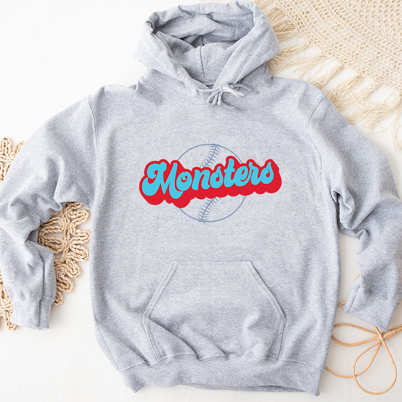 2Retro Sport Baseball Monsters Graphic Hoodies.jpg