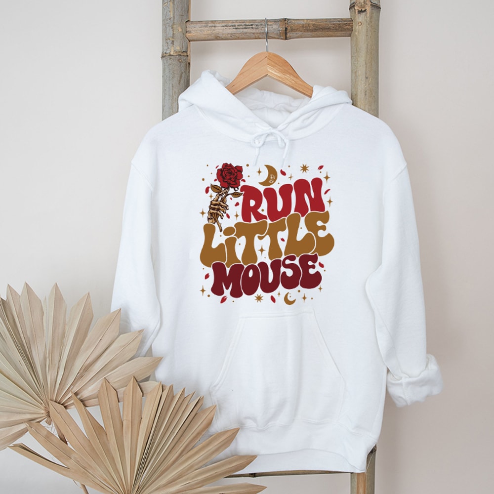 Run Little Mouse Rose Skeleton Graphic Hoodies.jpg