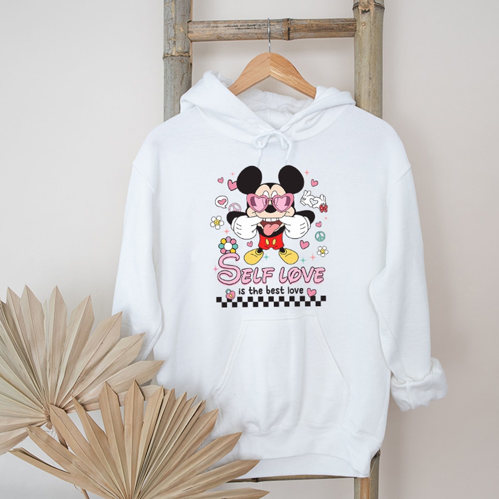 Self Love Is The Best Love Mickey Mouse Graphic Hoodies.jpg