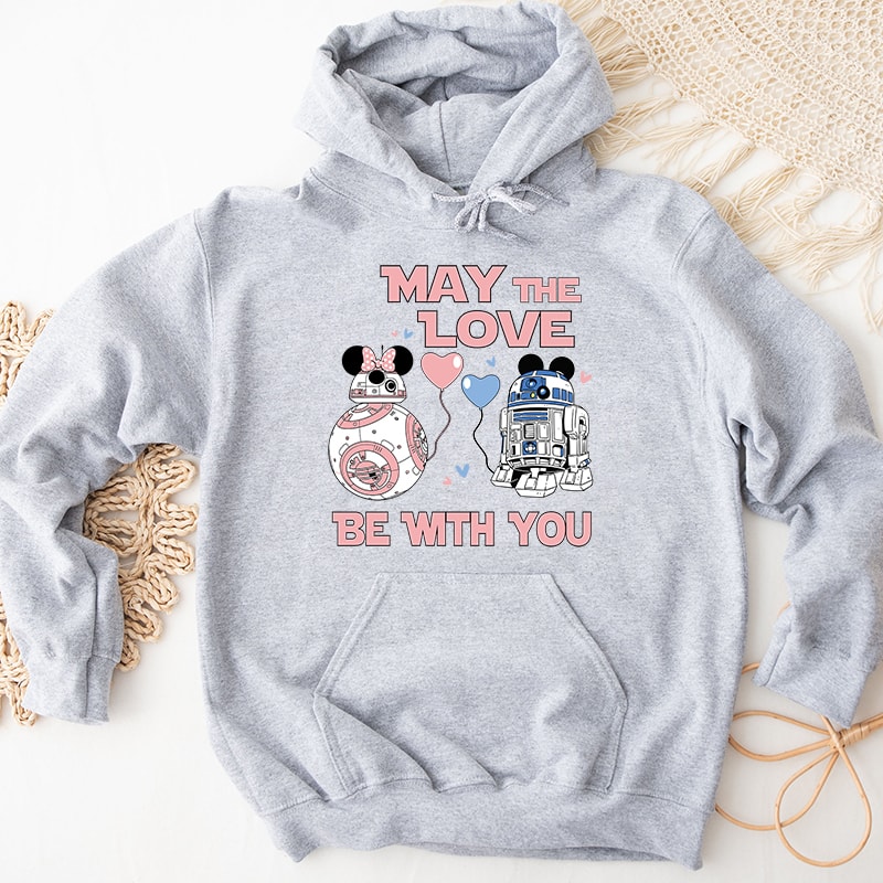 2Star Wars R2d2 Bb8 May The Love Be With You Graphic Hoodies.jpg