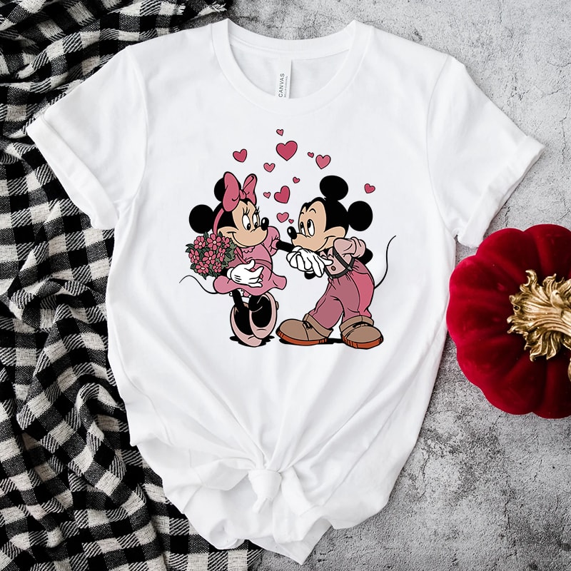 Mickey and Minnie Happy Valentines Day Shirt.jpg