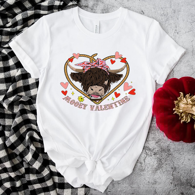 Mooey Valentine Highland Cow Shirt.jpg