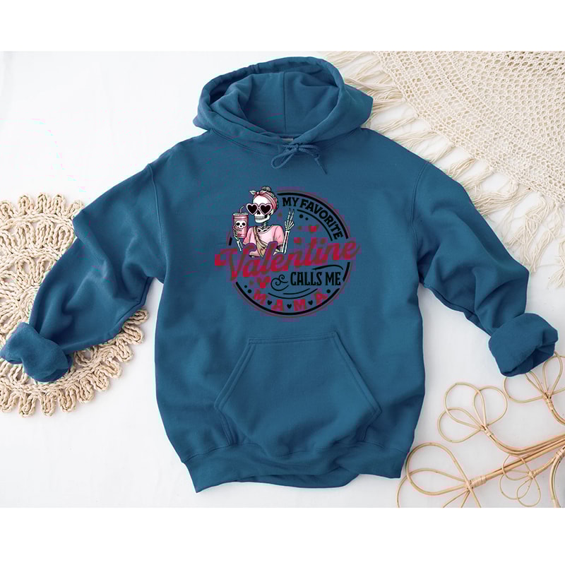 My Favorite Valentine Calls Me Mama Skeleton Shirt(2).jpg