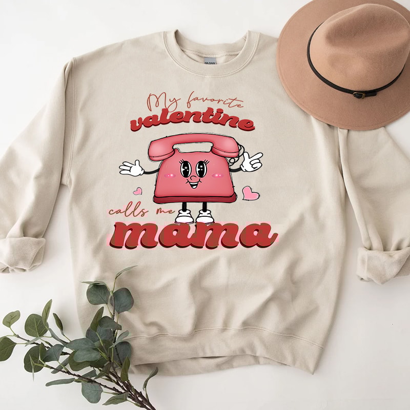 3My Favorite Valentine Calls Me Mama Telephone Shirt.jpg