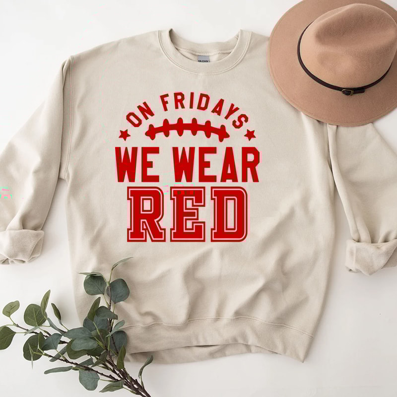 3On Fridays We Wear Red Football Shirt.jpg