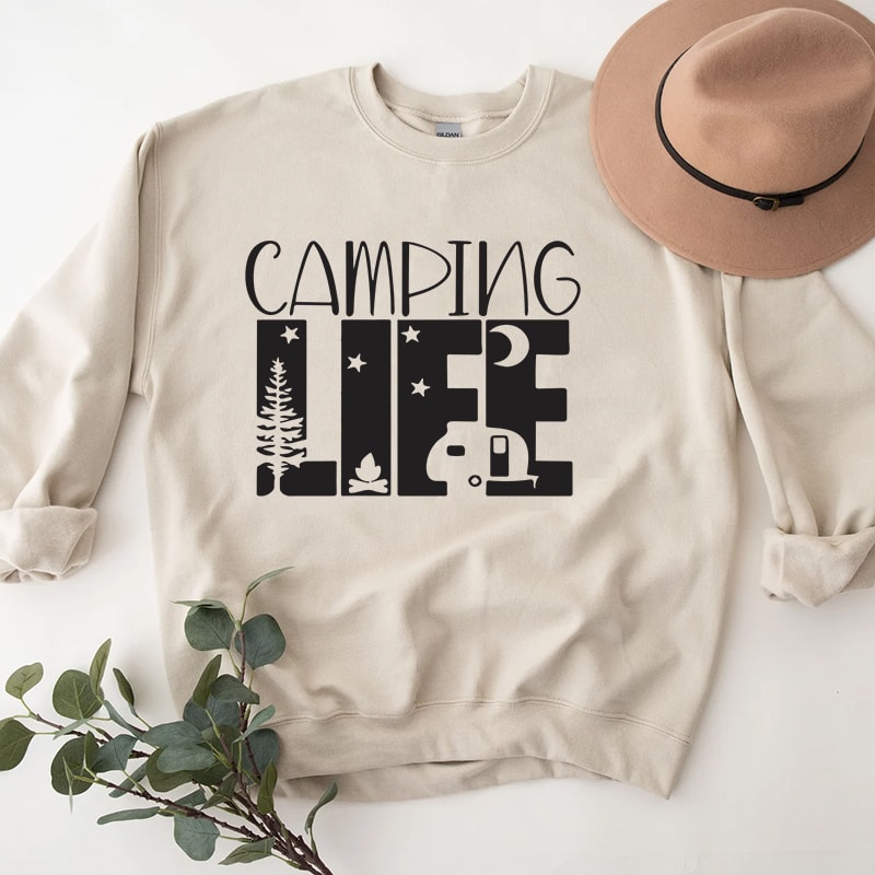 3Retro Camper Camping Life Shirt.jpg