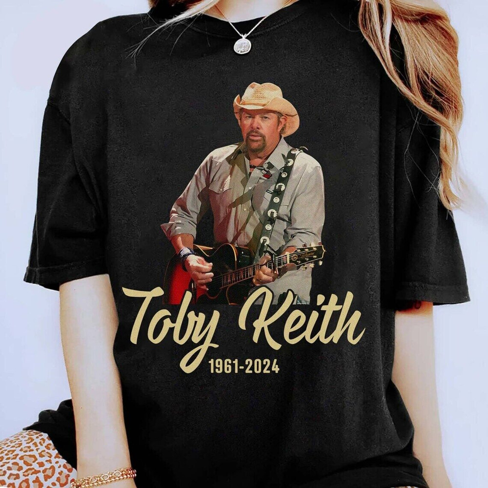 Toby Keith 1964-2024 Thank You For Your Memories Black T-shirt S56704.jpeg