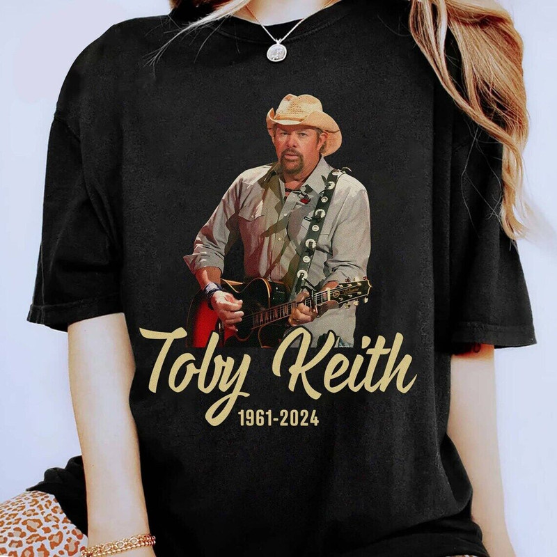 Toby Keith 1964-2024 Thank You For Your Memories Black T-shirt S56704.jpeg