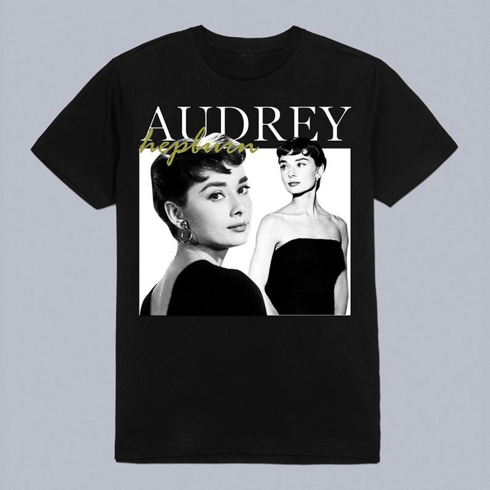 Actor Audrey Hepburn Beautiful T-Shirt Men All Size S To 4XL Gifl For Fan GO192.png