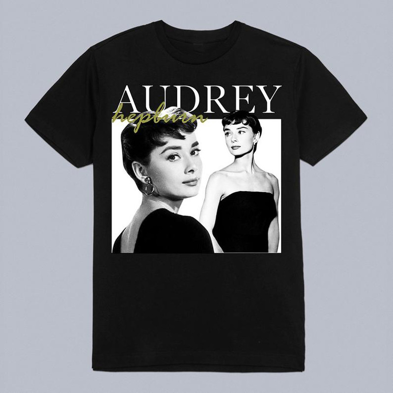 Actor Audrey Hepburn Beautiful T-Shirt Men All Size S To 4XL Gifl For Fan GO192.png