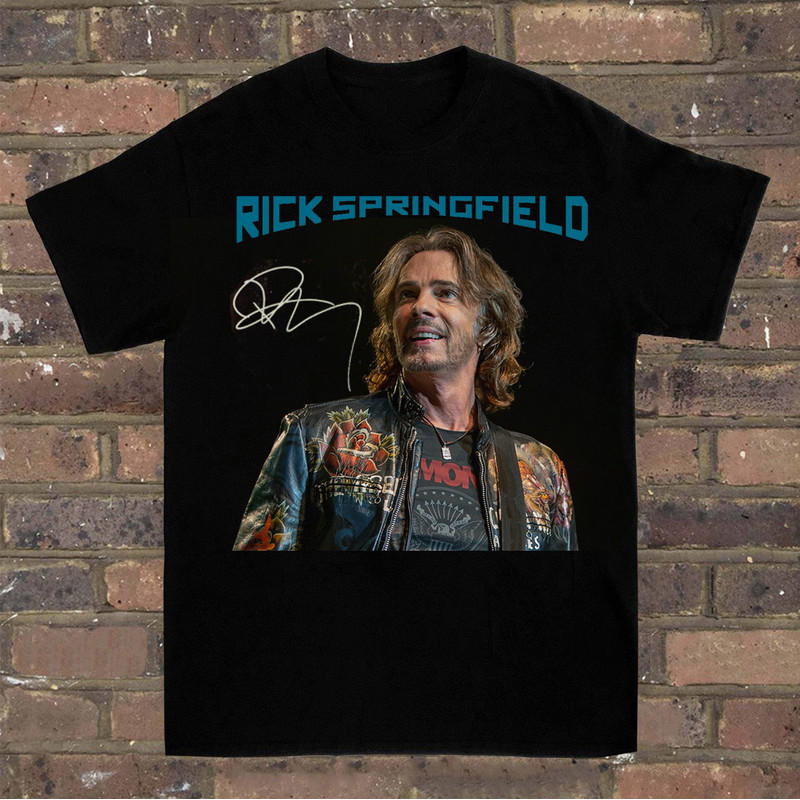 Rick Springfield T-shirt Cotton Unisex Gift Friend All size.png