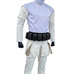 Inspired By Empire Strikes Back ESB Boba Fett, ROTJ Boba Fett Flight Suit with Leather & Girth Belt