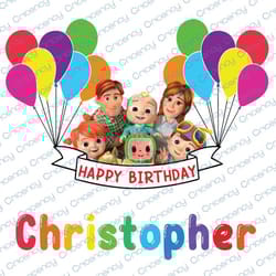 cocomelon personalized name and ages birthday png, cocomelon brithday png,cocomelon family birthday png,coco3 19