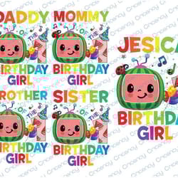 cocomelon personalized name and ages birthday png, cocomelon brithday png,cocomelon family birthday png, co4 24