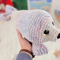 mini seal crochet pattern, pdf crochet pattern amigurumi watermelon