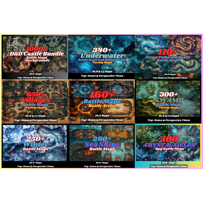 25000 Battle Maps Bundle Exclusive Access For All Maps In Storerpg Battle MapsWide View Dnd Battlem 3