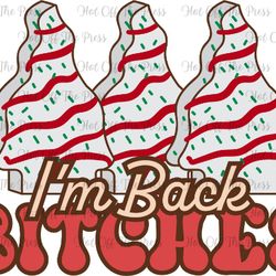 christmas tree cake design (includes 2 designs) png image /sublimation/ dtf