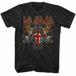 def leppard lion cotton unisex all size t- shirt s-5xl