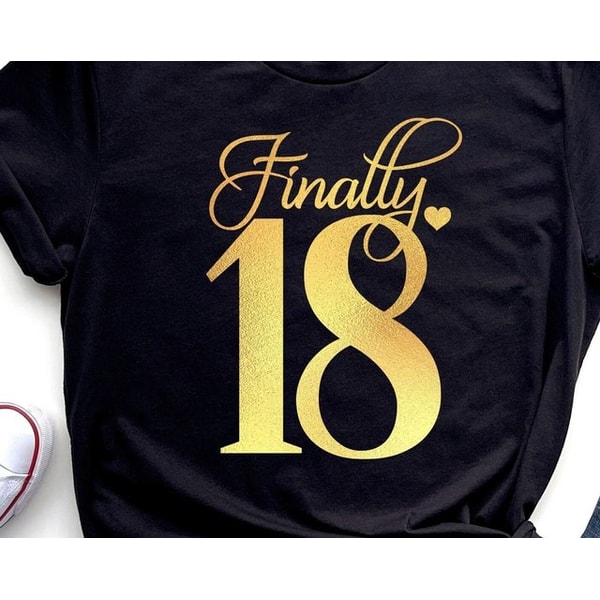 Finally 18 SVG PNG PDF, 18th Birthday Svg, Sweet 18 Shirt Sv | Inspire ...