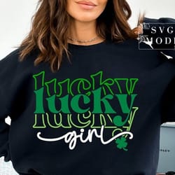 one lucky girl svg png, lucky babe svg, lucky charm svg, st patricks day svg, st sfssab