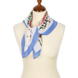 Original PAVLOVO POSAD SHAWL, Silk scarf, size 65x65 cm, 10057-13