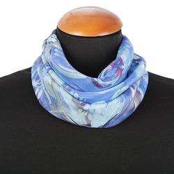 Original PAVLOVO POSAD SHAWL, Silk scarf, size 65x65 cm, 10006-13