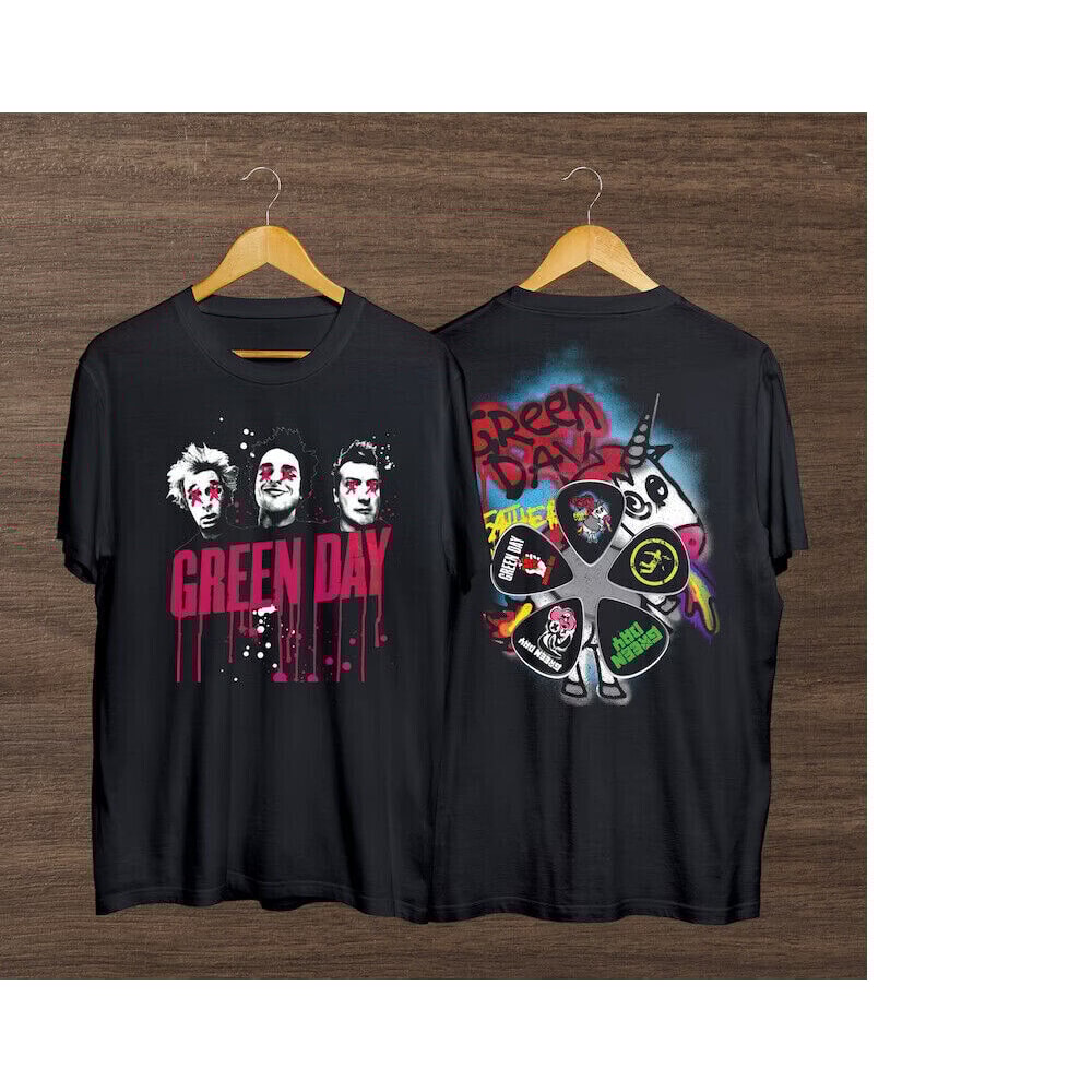 Green Day 2024 Unisex 2 Sides T-shirt Many Colors.jpeg