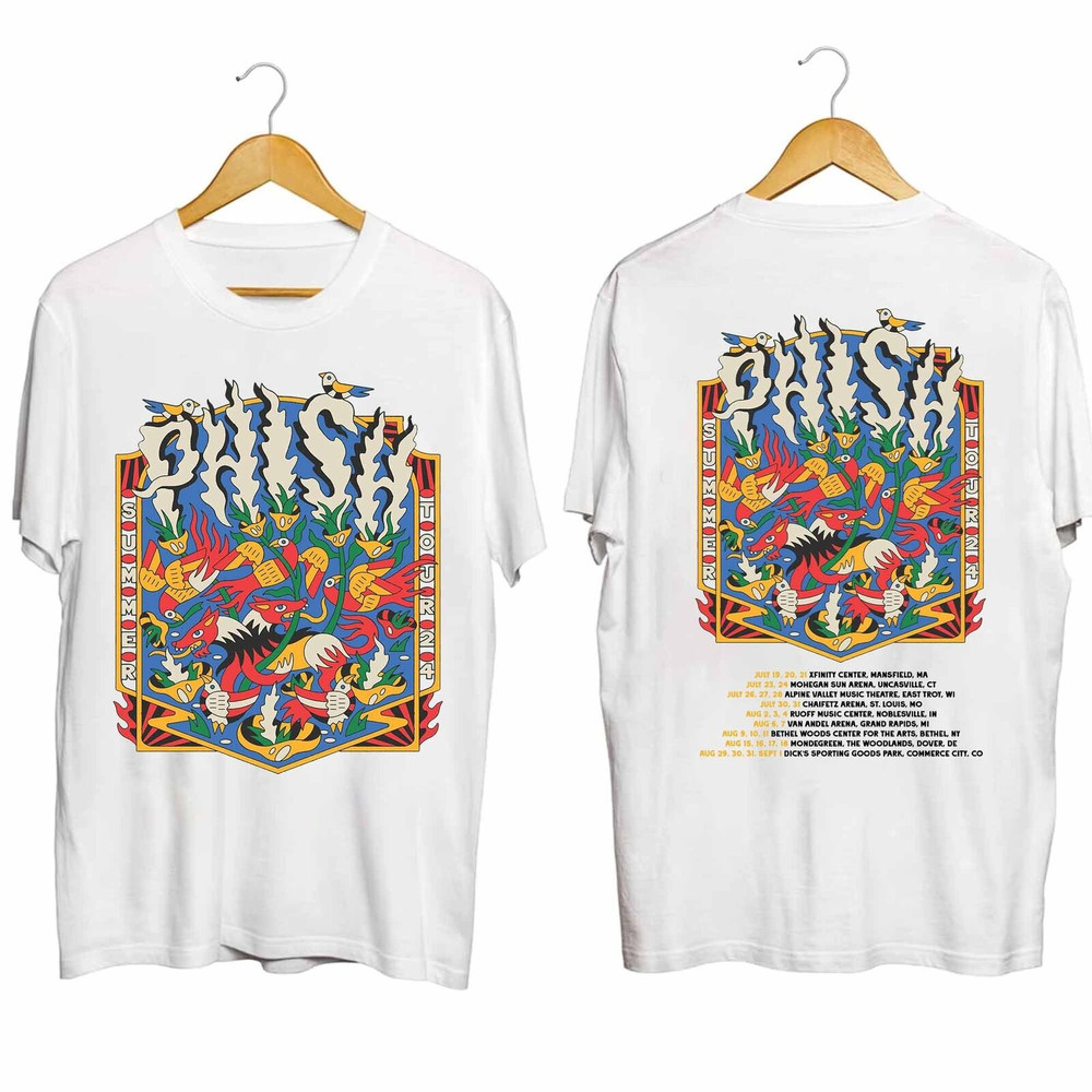 Phish 2024 Graphic Unisex 2 Sides T-shirt Many Colors.jpeg