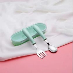 2024 Baby Gadgets Tableware - Children Utensil Stainless Steel - Toddler Dinnerware Cutlery - Cartoon Infant Food Feedin