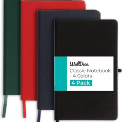 Classic Lined Notebook Journal | Hard Cover, 240 Pages, Ruled 8.25 x 5 inches