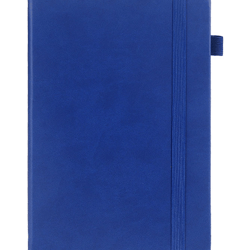 A5 Hardcover Notebook Journal with Pen Holder,Thick Paper with Elastic Band , Color:Blue