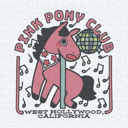 pink pony club west hollywood california svg