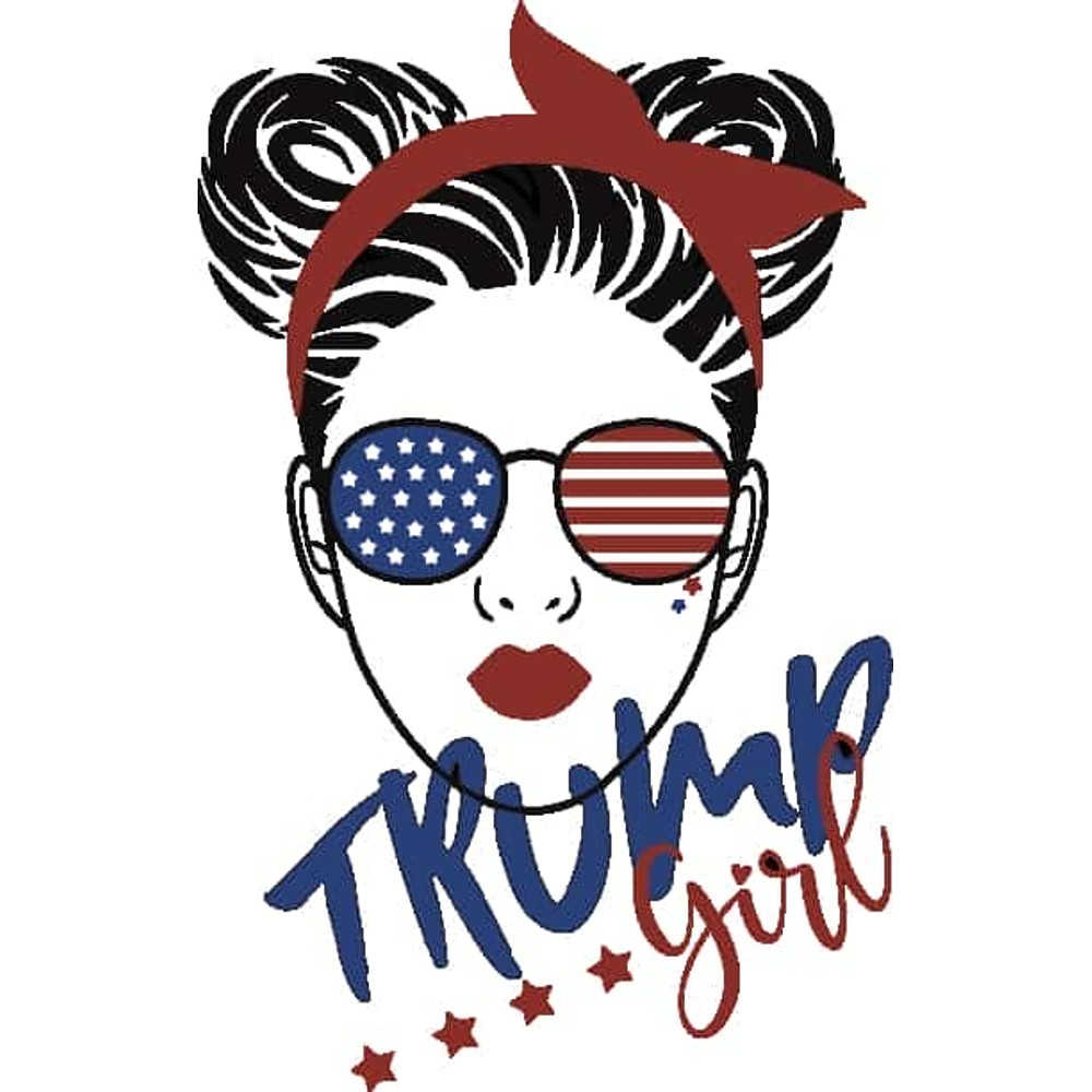 Trump Girl Black Bun Hair SVG Trending Trump Girl SVG.jpg