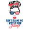 Trump Mom Quote - Don't Blame Me I Voted For Trump Messy Bun Momlife SVG.jpg