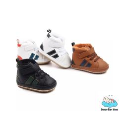 Warm Winter Outdoor PU Fabric Baby Casual Shoes for Toddler Boys and Girls