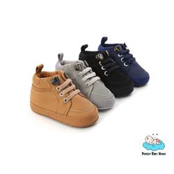 Outdoor Toddler Baby Shoes Soft and Comfortable PU Leather Prewalker Shoes