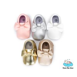 comfortable bowknot girl dress and infant shoes set (0-18 months)