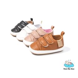 Casual PU Leather Baby Sneakers for Outdoor Infant Boys' Walking
