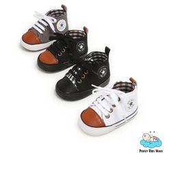 classic canvas soft sole anti-slip breathable baby shoes
