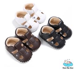 Rubber Sole PU Leather Outdoor Walking Shoes Baby Sandals Leather Boy