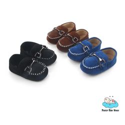 Faux Suede Soft Cotton Sole 0-18 Months Baby Boy Moccasins Loafers
