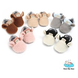 newborn warm fleece cute animal crawling prewalk baby winter shoes booties