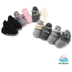 warm winter indoor bebe shoes cotton soft bottom anti-slip sole baby socks