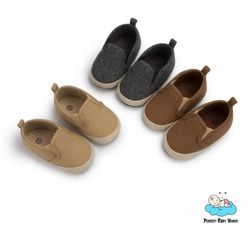 indoor baby walking shoes woven fabrics soft sole anti-slip toddler shoes