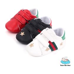 Newborn Sneaker PU Leather First Walker 0-18 Month Boy Baby Casual Shoes