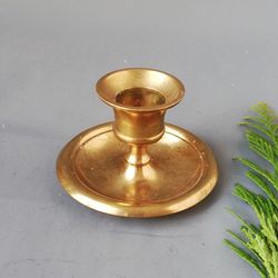 Small brass candlestick for romantic hours, candlestick for the evening table, Vintage from Austria