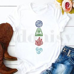 avatar the last airbender t-shirt for women 2024