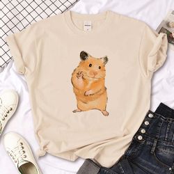 The Cartoon Hamster Designer T-shirt For Women 2024